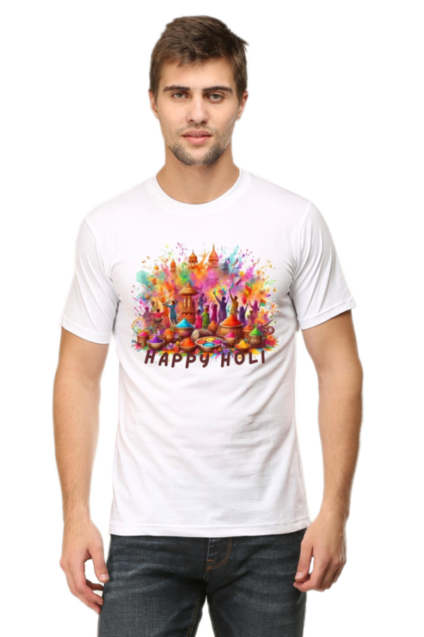 Happy Holi Tshirt for MEN - Image 4