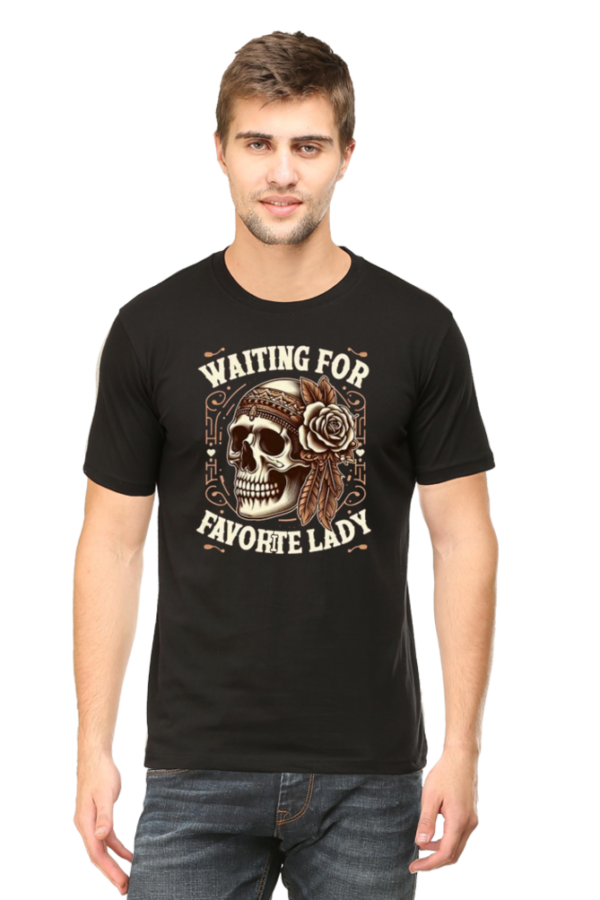 Waiting for my favorite lady Tshirt for MEN - Image 4