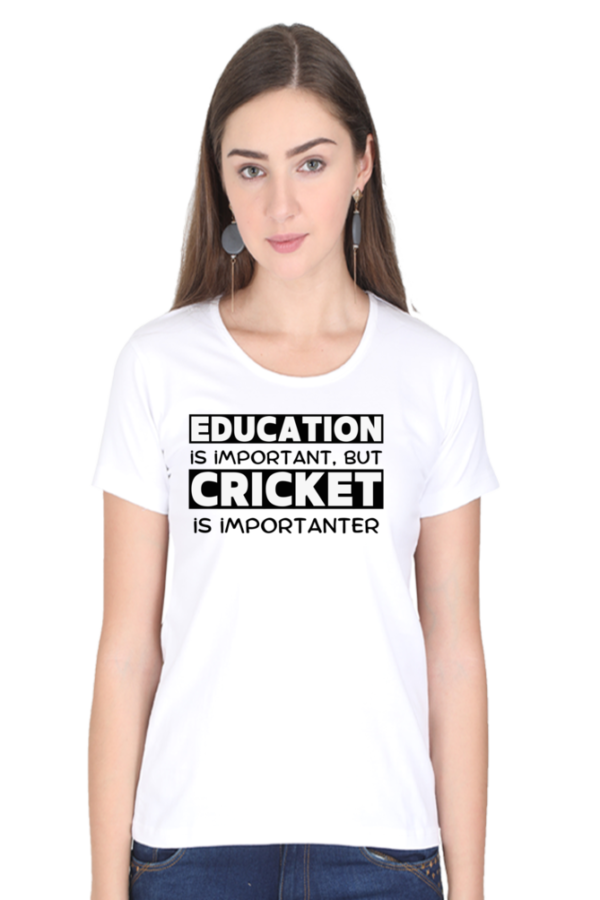 Cricket is importanter Tshirt for WOMAN - Image 4