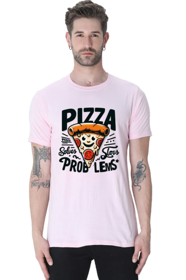 Pizza solves problems Tshirt for MEN - Image 4