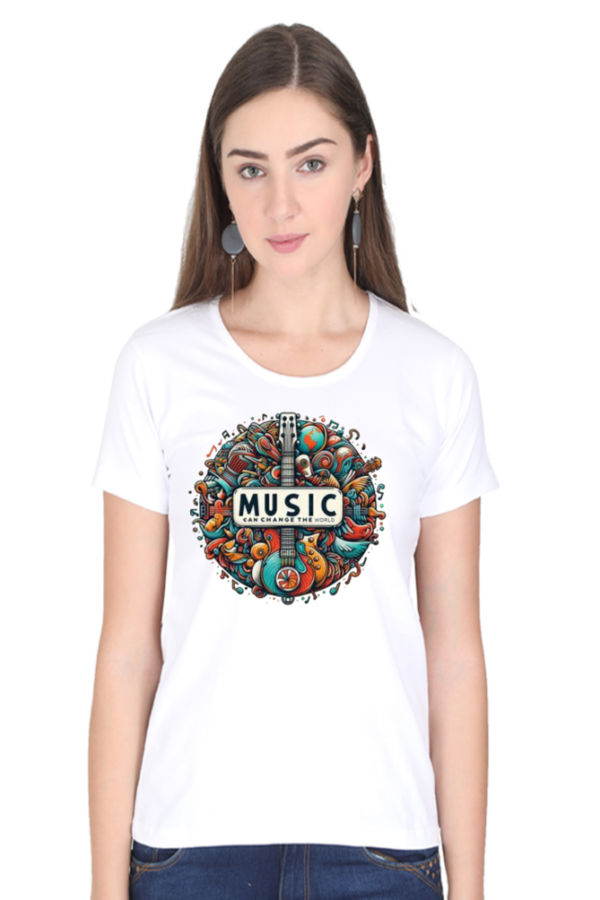 music can change the world Tshirt for WOMAN - Image 4