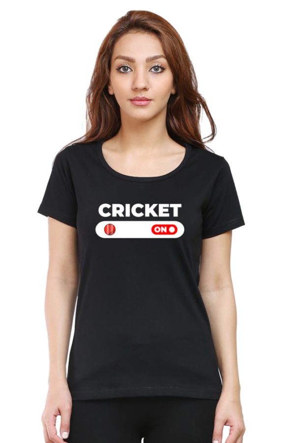 Cricket Mode On Tshirt for WOMAN - Image 4