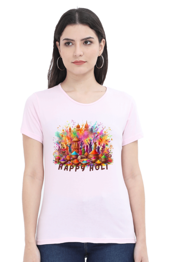Happy Holi Tshirt for WOMAN - Image 5