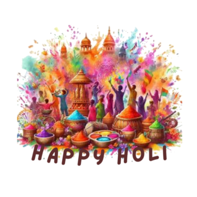 Happy Holi Tshirt for WOMAN
