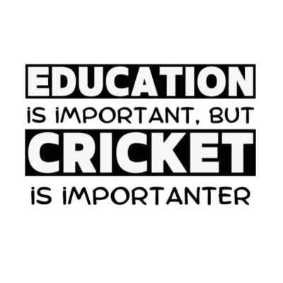Cricket is importanter Tshirt for MEN