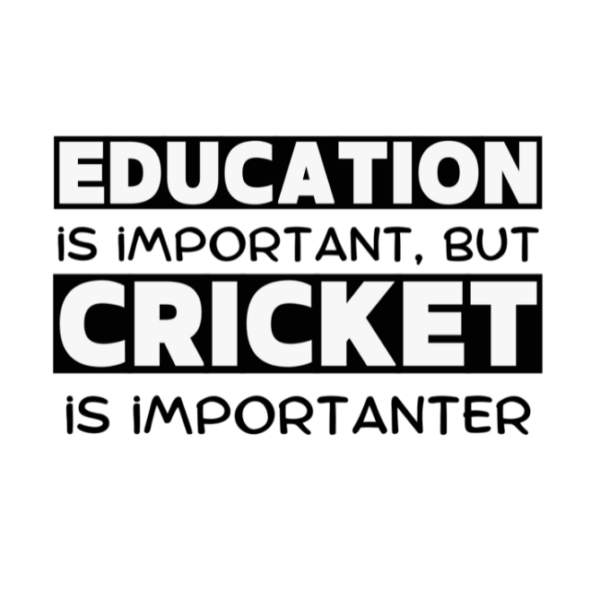 Cricket is importanter Tshirt for MEN