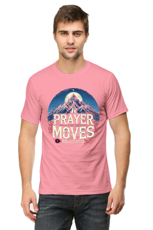 Prayer moves mountains Tshirt for MEN - Image 4
