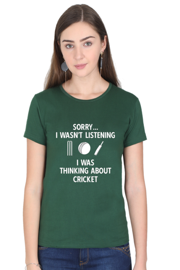 I Was Thinking About Cricket Tshirt For WOMAN - Image 6