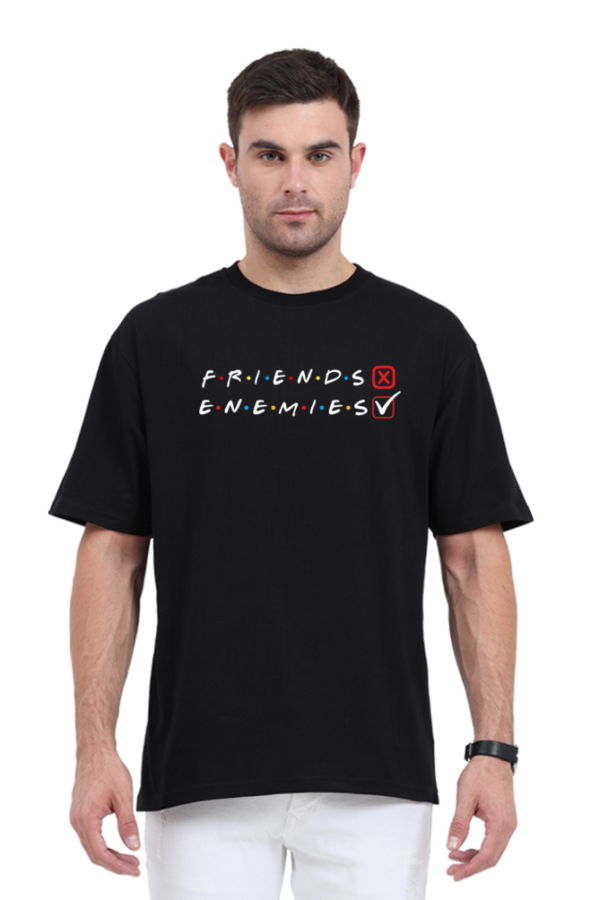 Enemies funny UNISEX Oversize Tshirt - Image 4