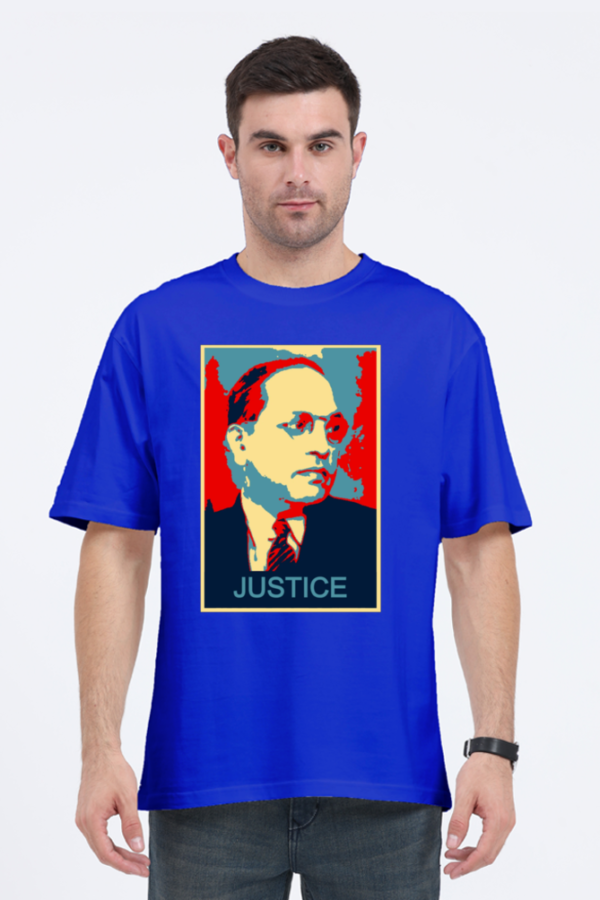 Justice Dr. Ambedkar Oversize Unisex Tshirt - Image 3