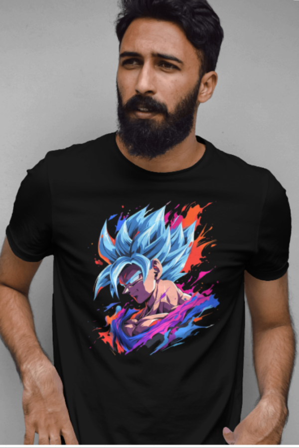 Colourful Goku Tshirt for MEN - Image 2