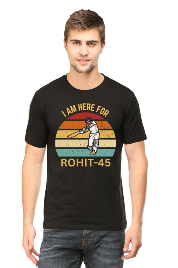 Im here for Rohit 45 Standard Tshirt for MEN - Image 4