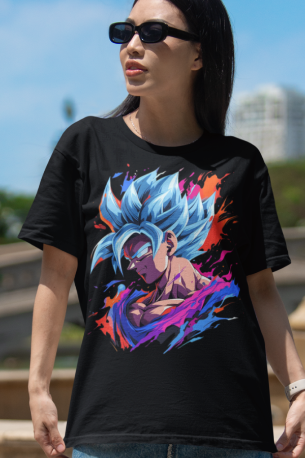 Colourful Goku Tshirt for WOMAN - Image 2