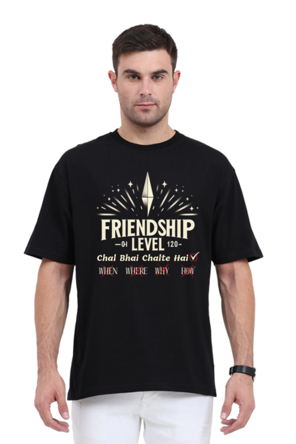 Chal bhai chalte hai UNISEX Oversized Tshirt - Image 5