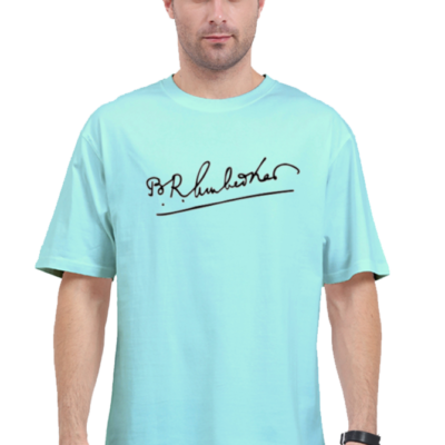 Dr. Ambedkar Signature Oversize Unisex Tshirt