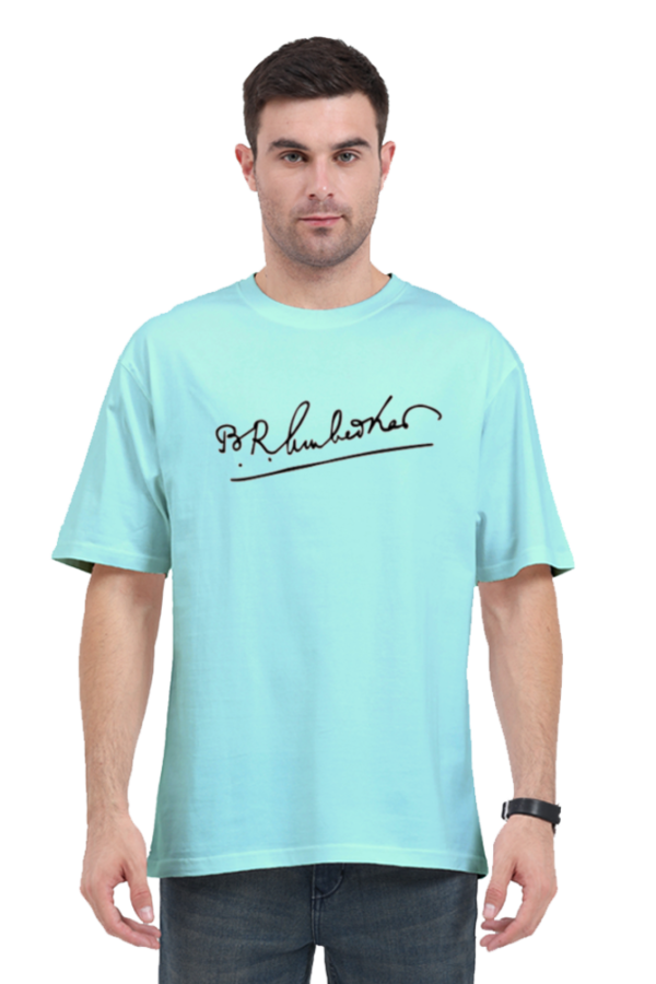 Dr. Ambedkar Signature Oversize Unisex Tshirt
