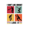 I love Cricket Oversize Tshirt