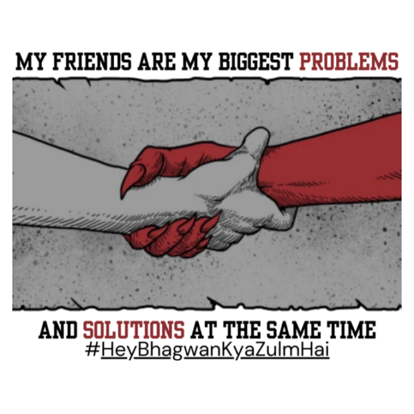 My Friends are my biggest problems UNISEX oversize Tshirt