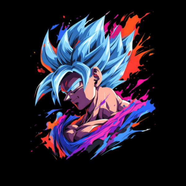 Colourful Goku Tshirt for MEN