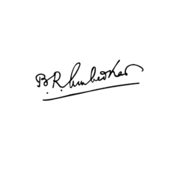 Dr Ambedkars signature