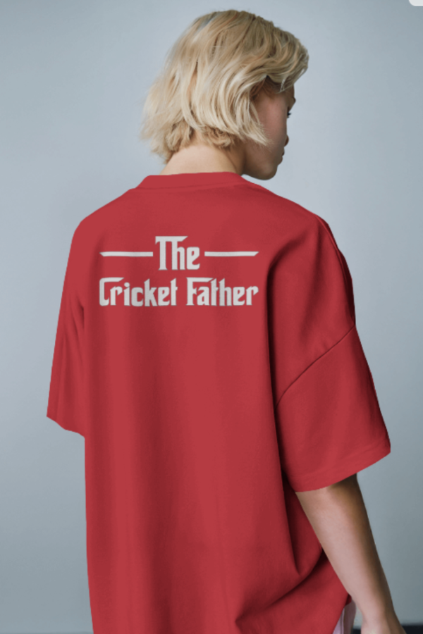 The Cricket Father Oversized Unisex Tshirt - Image 4
