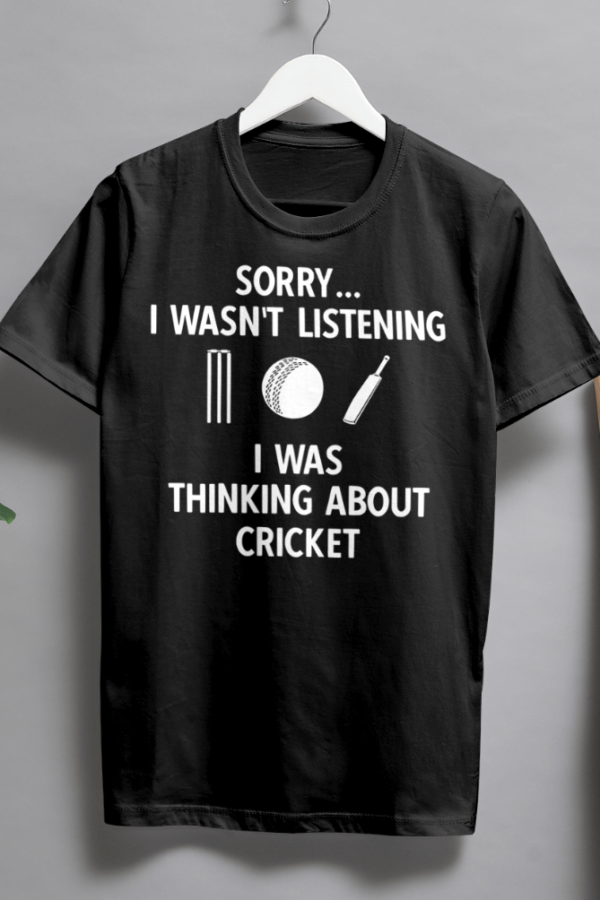 I Was Thinking About Cricket Tshirt For WOMAN - Image 2