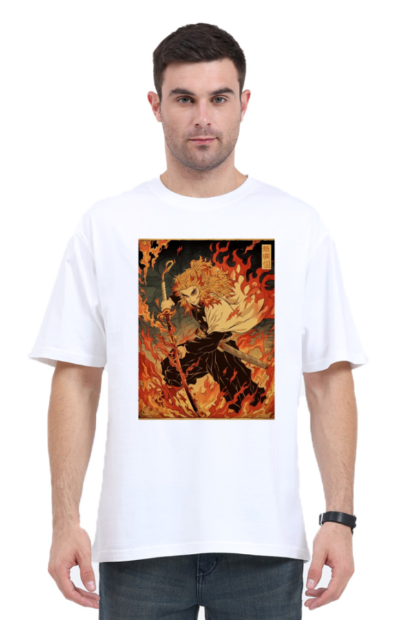 Flame slayer UNISEX Oversize Tshirt - Image 3