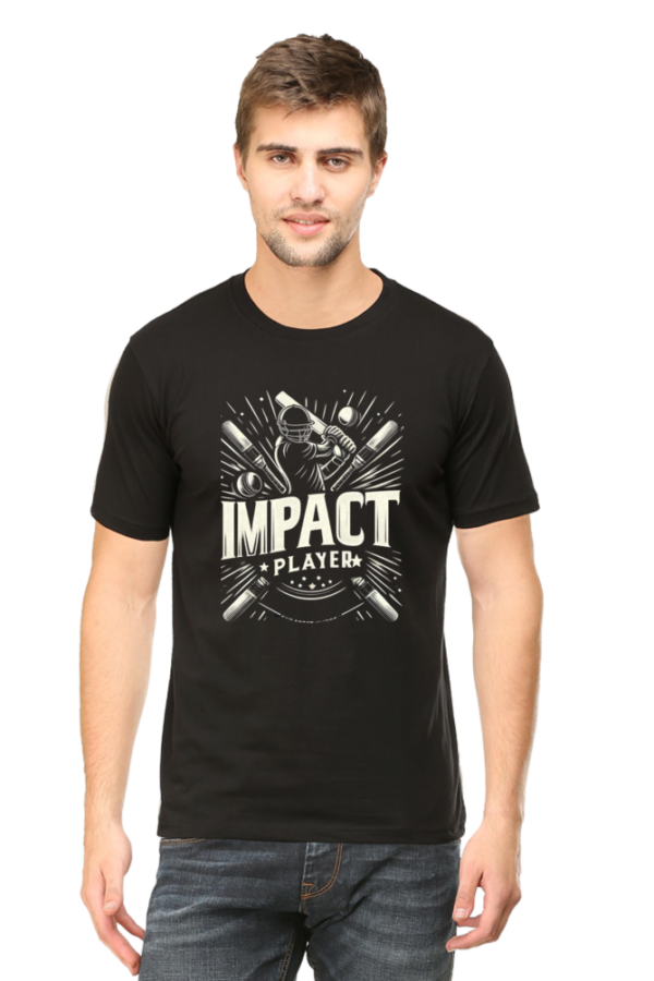 Im an Impact Player standard black Tshirt for MEN - Image 4