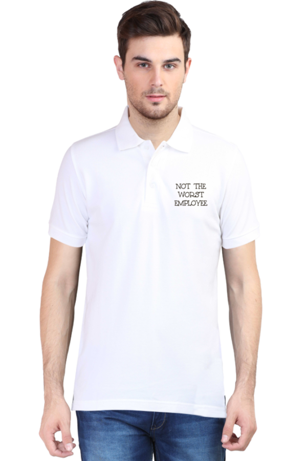 NOT THE WORST EMPLOYE POLO UNISEX TSHIRT - Image 2