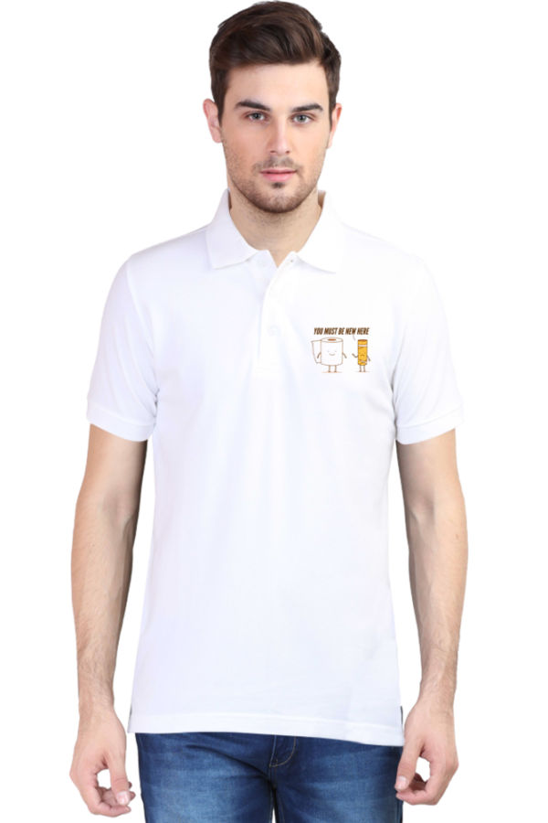 You must be new here UNISEX POLO Tshirt - Image 2