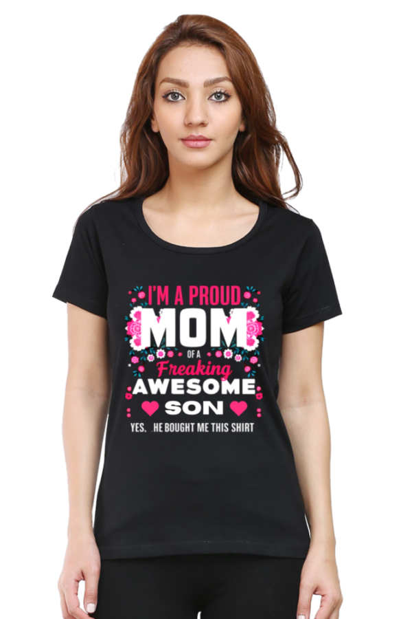 Proud mom of a son standard Tshirt for WOMAN - Image 5