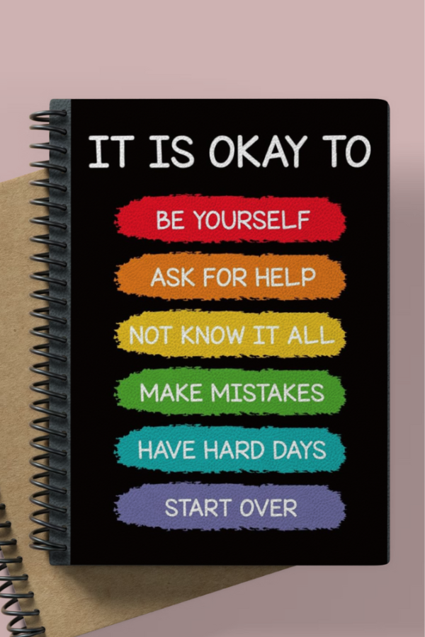 Its ok be yourself notebook for kids
