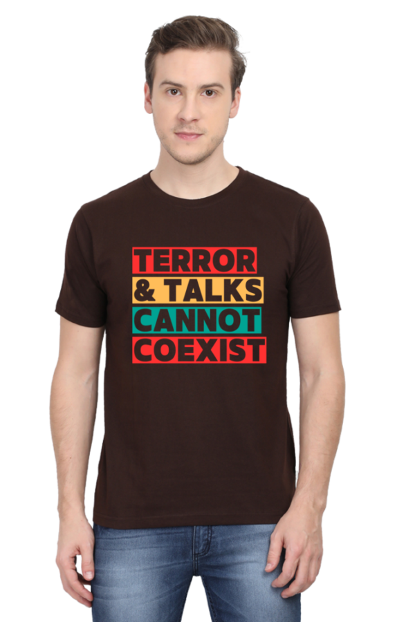 Terror and talks cannot go together Tshirt for MEN - Image 4