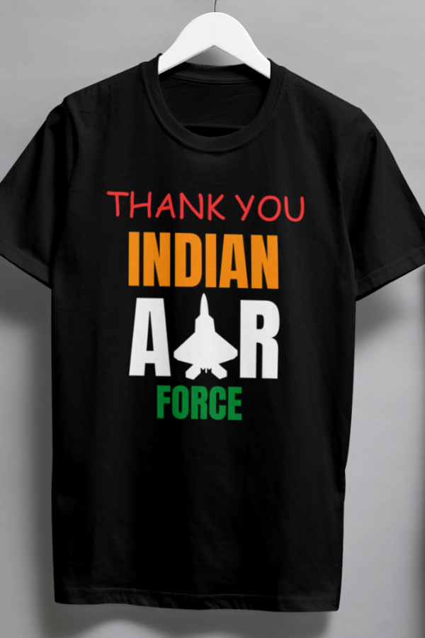 Thank you Indian Air Force Tshirt for MEN - Image 2