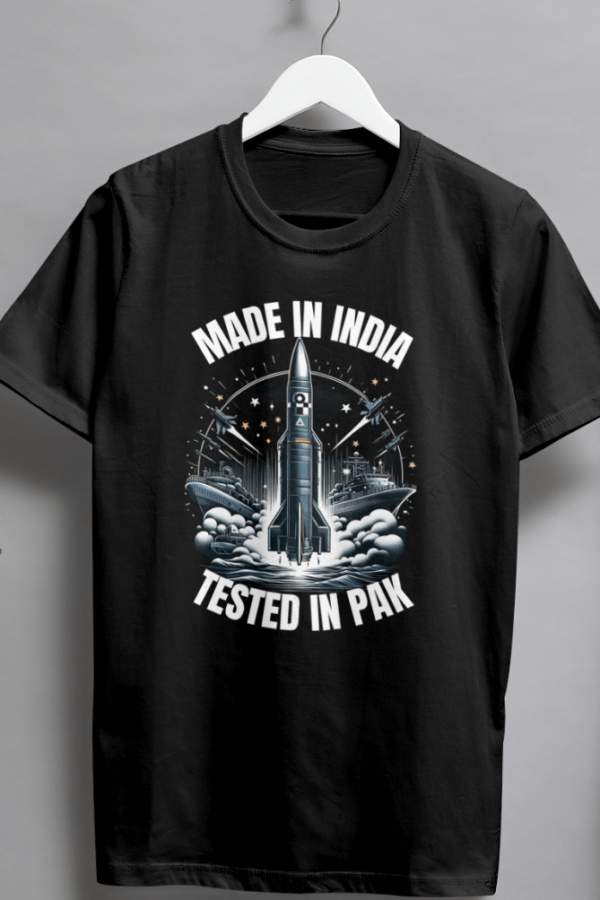 Made In India Tested In PAK Tshirt for MEN - Image 2