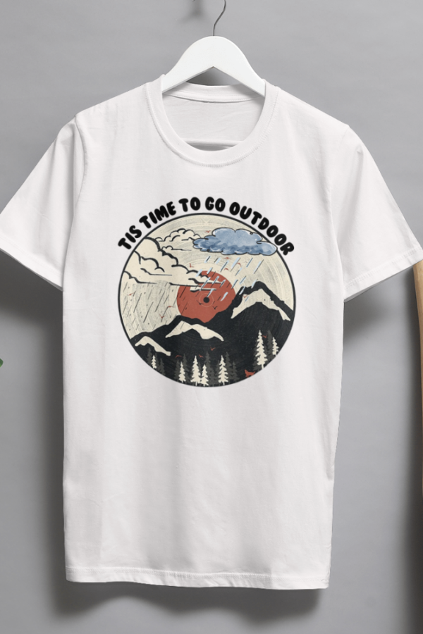 Tis time to go outdoor Tshirt for MEN - Image 2