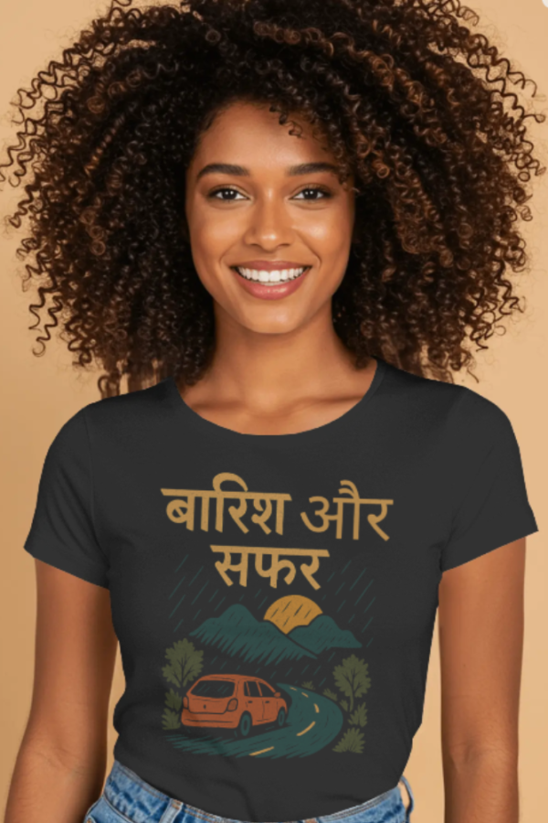 Baarish aur Safar Tshirt for WOMAN - Image 2