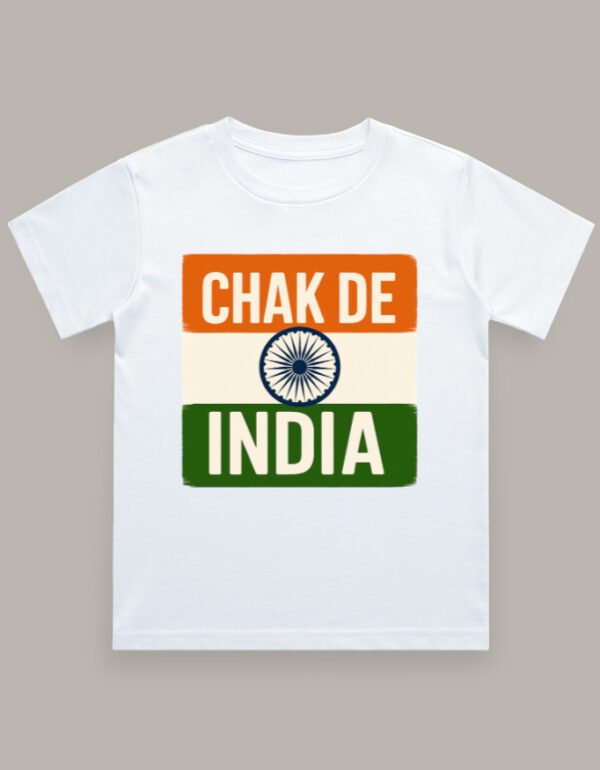 Chak de India Crew Neck T-Shirt - Image 2