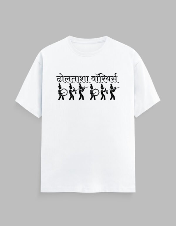 ढोलताशा वॉरियर्स Tshirt for MEN - Image 3