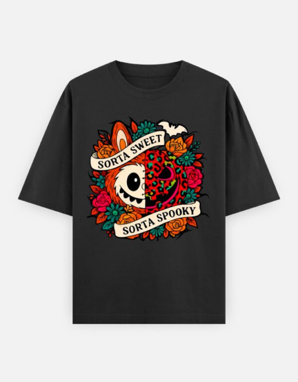 Sorta sweet sorta spooky Unisex Oversized Classic T-Shirt - Image 3