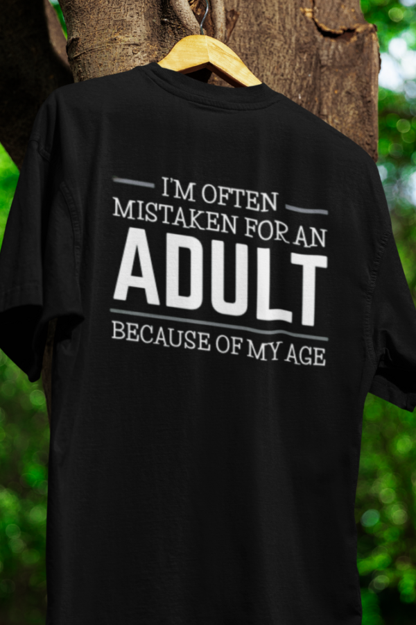 Im not ADULT Unisex Oversized Classic T-Shirt - Image 2
