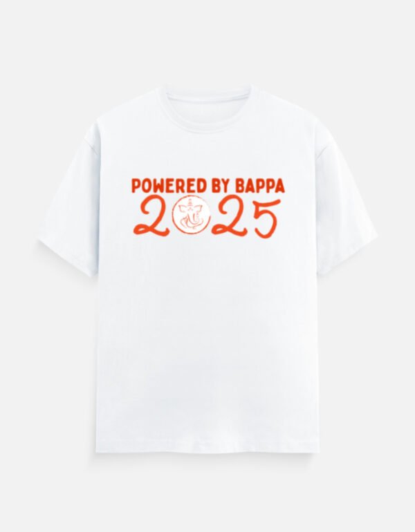 Powered by Bappa Unisex Classic Crew T-Shirt - Image 3