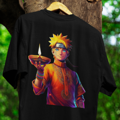 Naruto Diwali Themed Unisex Classic Crew T-Shirt Naruto Diwali Themed Unisex Classic Crew T-Shirt