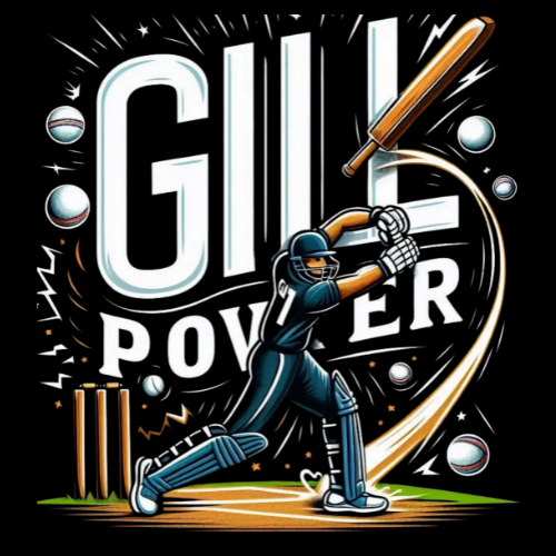 gill power cricket thmed tshirt gill power cricket thmed tshirt