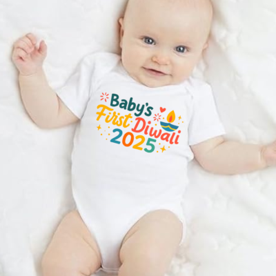 babys first diwali romper