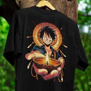 Luffy Diwali Themed Unisex tshirt