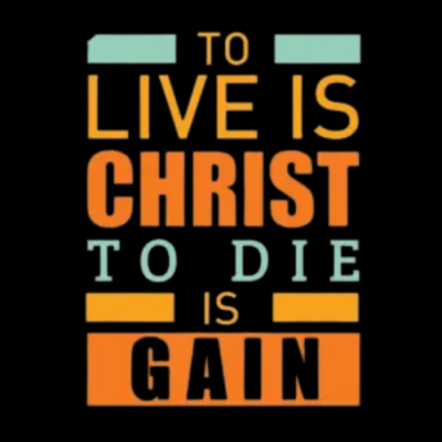 To Live is Christ tshirt