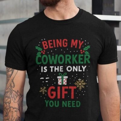 funny office christmas tshirt