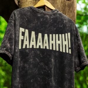 Faaahh Attitude Unisex Acid Washed Tee