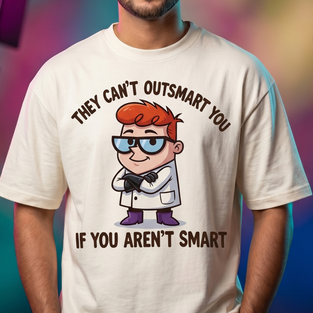 outsmart funny oversized tshirt